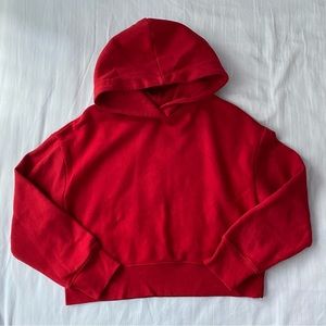 NWOT Zara Red Cropped Hoodie